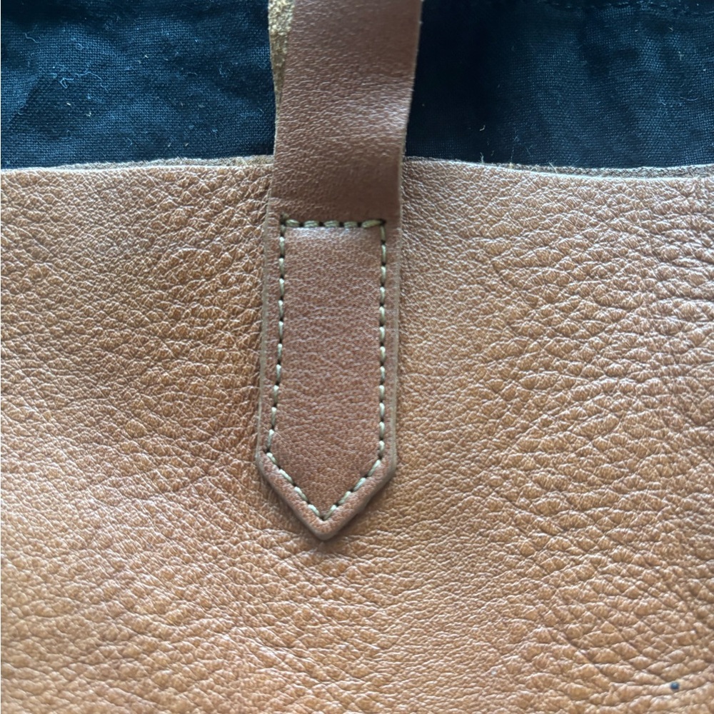 Eileen Fisher Tan Leather Studded Tote w/ Dust Bag - Picture 3 of 5